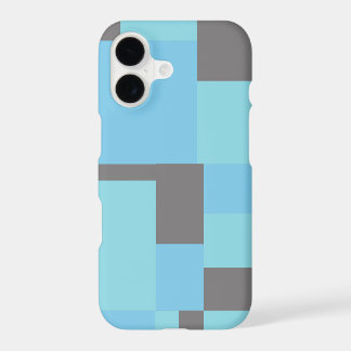 Blue and Black Abstract Art Geometric Design 