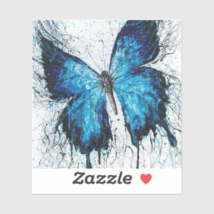 Blue and Black Butterfly