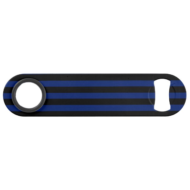Blue and black candy stripes (Back Horizontal)