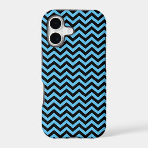 Blue And Black Chevron Pattern