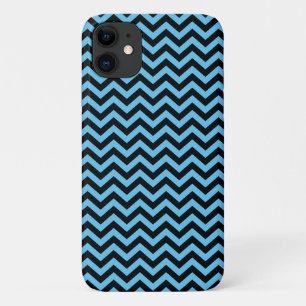 Blue And Black Chevron Pattern Case-Mate iPhone Case