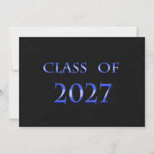 Blue and Black Class of 2027 Card