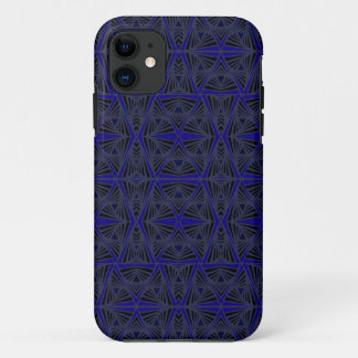 Blue and black geometric pattern. Case-Mate iPhone case