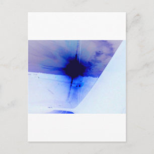 blue and black ink spot postcard