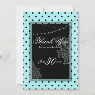Blue and black Invitation
