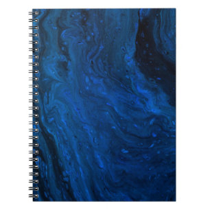 Blue and black painting notebook