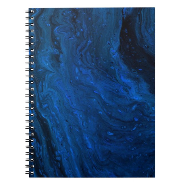 Blue and black painting notebook (Front)