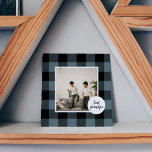 Blue And Black Plaid Best Grandpa Gift With Photo<br><div class="desc">This Blue and Black Plaid Best Grandpa Gift is a thoughtful and unique way to show your appreciation and love for your grandpa.The frame is made of a high-quality, blue and black plaid fabric that gives it a rustic and charming feel. The words "Best Grandpa" are embroidered onto the fabric...</div>