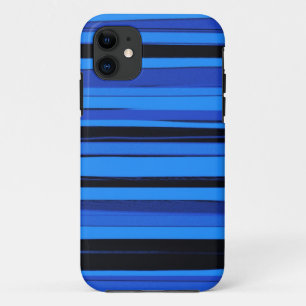 Blue and black stripes graphic art Case-Mate iPhone case