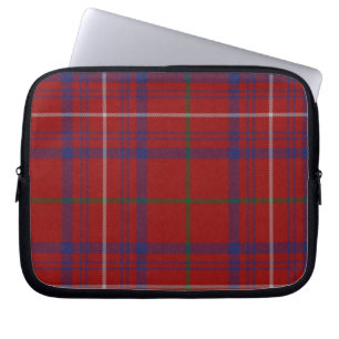 Blue and Black Tartan Plaid Laptop Cover