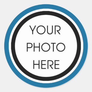 Blue and Black Template Stickers
