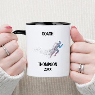 Blue and Black Track Coach Mug