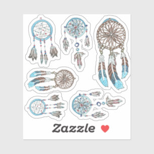 Blue and Brown Dream Catchers Set