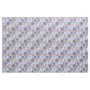 Blue and Brown  Hipster Goats -  GetYerGoat™ Fabric