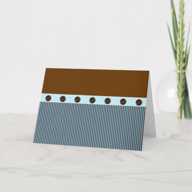 Blue and  Brown Note Cards (Front)