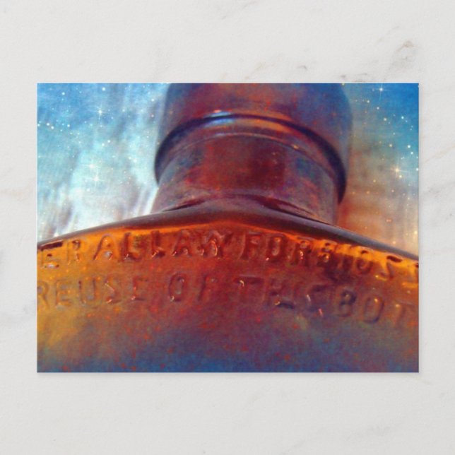 Blue and Brown Postcard (Front)