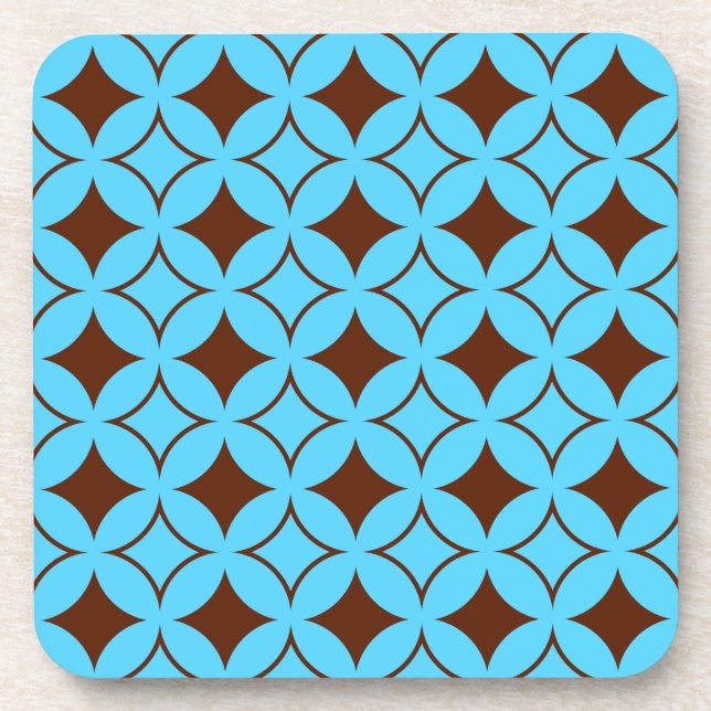 Blue and brown shippo coaster (Front)