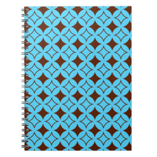 Blue and brown shippo spiral notebook