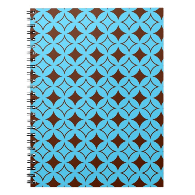 Blue and brown shippo spiral notebook (Front)
