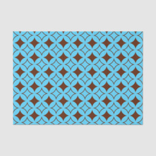 Blue and brown shippo tissue paper
