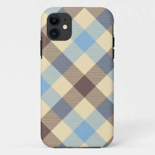 Blue And Brown Tartan plaid Case-Mate iPhone Case