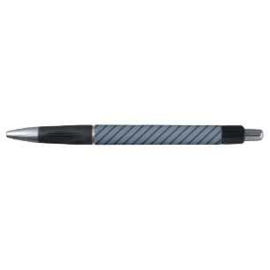 Blue and charcoal five stripe pattern