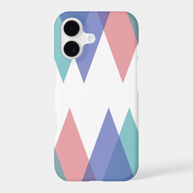 Blue and coral triangles (Back)