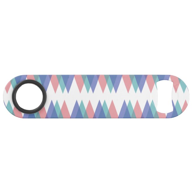 Blue and coral triangles (Front (Horizontal))