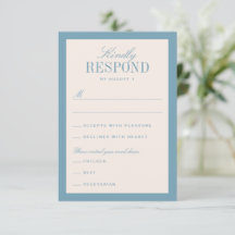 Blue and Cream Classic Elegant Wedding