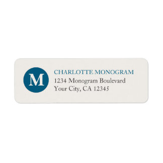 Blue and Cream Monogram