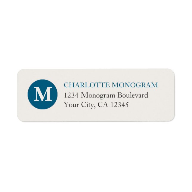 Blue and Cream Monogram (Front)