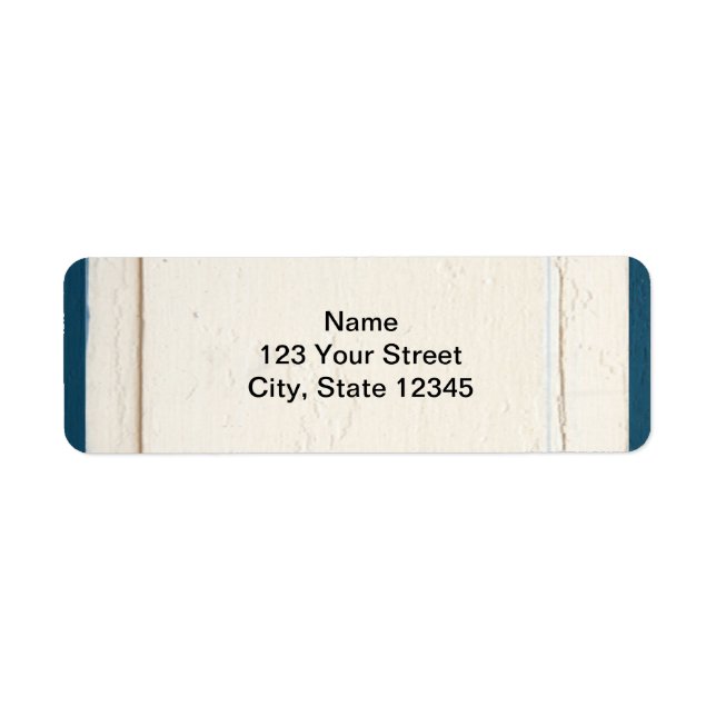 Blue and Cream Wood Panel (Front)