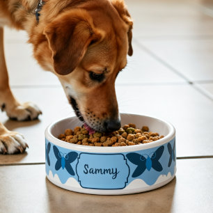 Blue And Dark Blue Butterfly Pet Food
