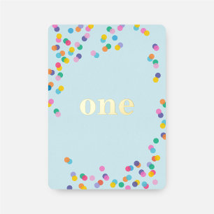 Blue and Gold Boy Fist Birthday Confetti