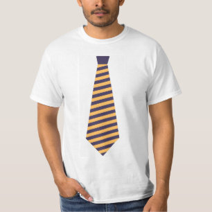 Blue and Gold fake tie T-Shirt