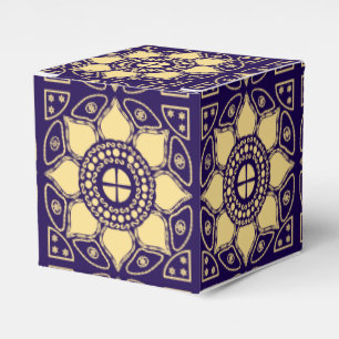 Blue and Gold Favour Box
