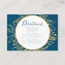Blue and Gold Frame Modern