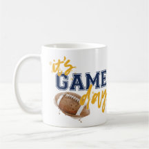 Blue and Gold Game Day Mug