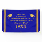 Blue and Gold Graduation or Class Reunion Banners