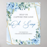 Blue and gold Help us capture the love oh snap