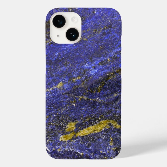 Blue and Gold Lapis Lazuli Case-Mate iPhone Case (Back)