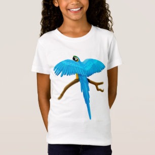 Blue and Gold Macaw Girls Baby Doll T-Shirt