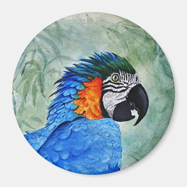 Blue and Gold Macaw Magnet (Front)
