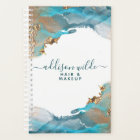 Blue And Gold Modern Art Liquid Watercolor Ink