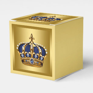 Blue and Gold Prince Favour Box