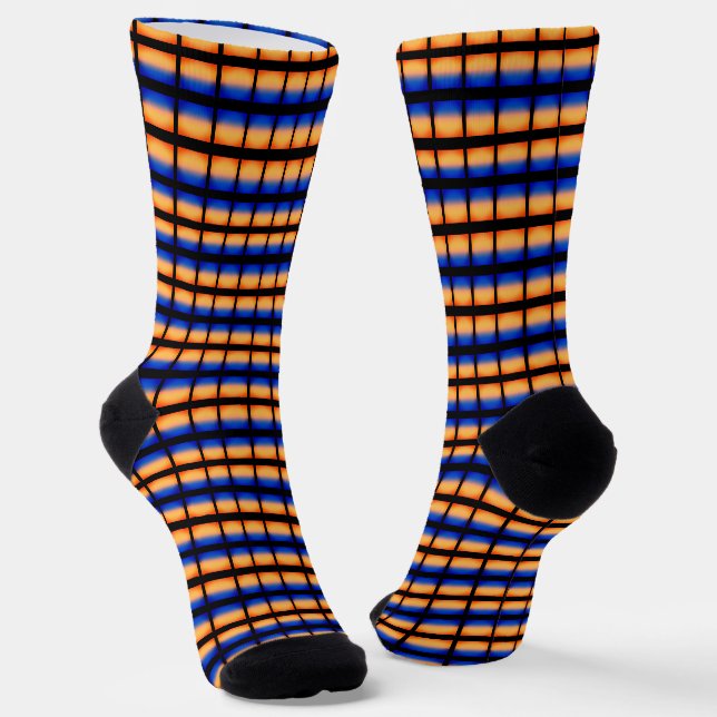 Blue and Gold Socks (Angled)