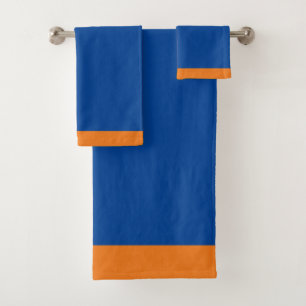 Blue And Gold Sport Team Colours Bath Towel Set