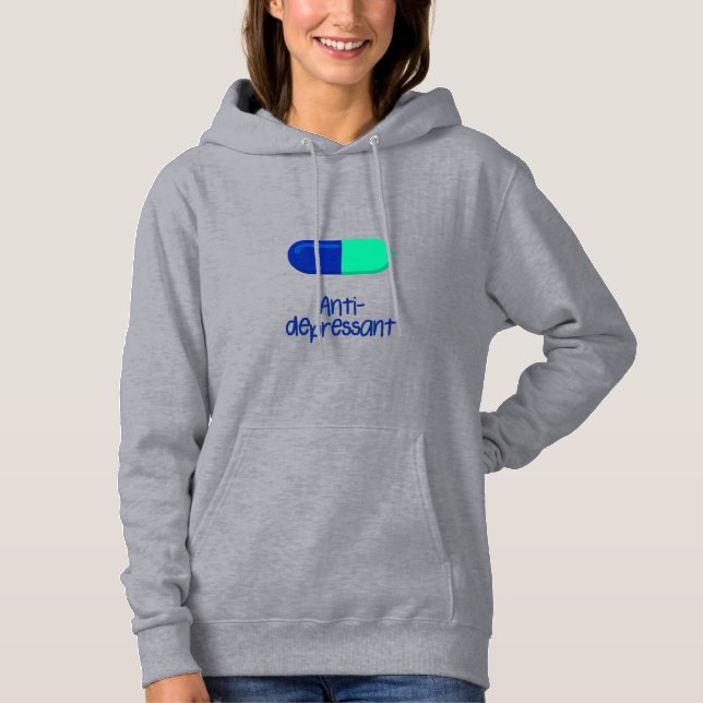 Blue and green capsule hoodie (Front)