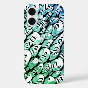 Blue and Green iPhone 16 Case
