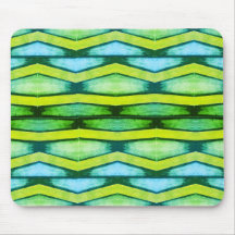  "Blue and green Chevron mouse pad